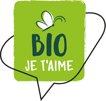 Logo bulle Bio je t'aime